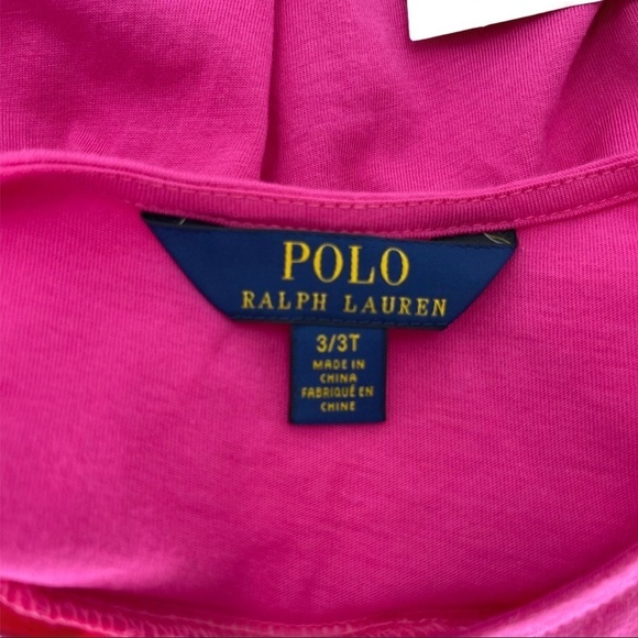 Polo Pink Short Sleeve Toddler Top Size 3T - Picture 3 of 4